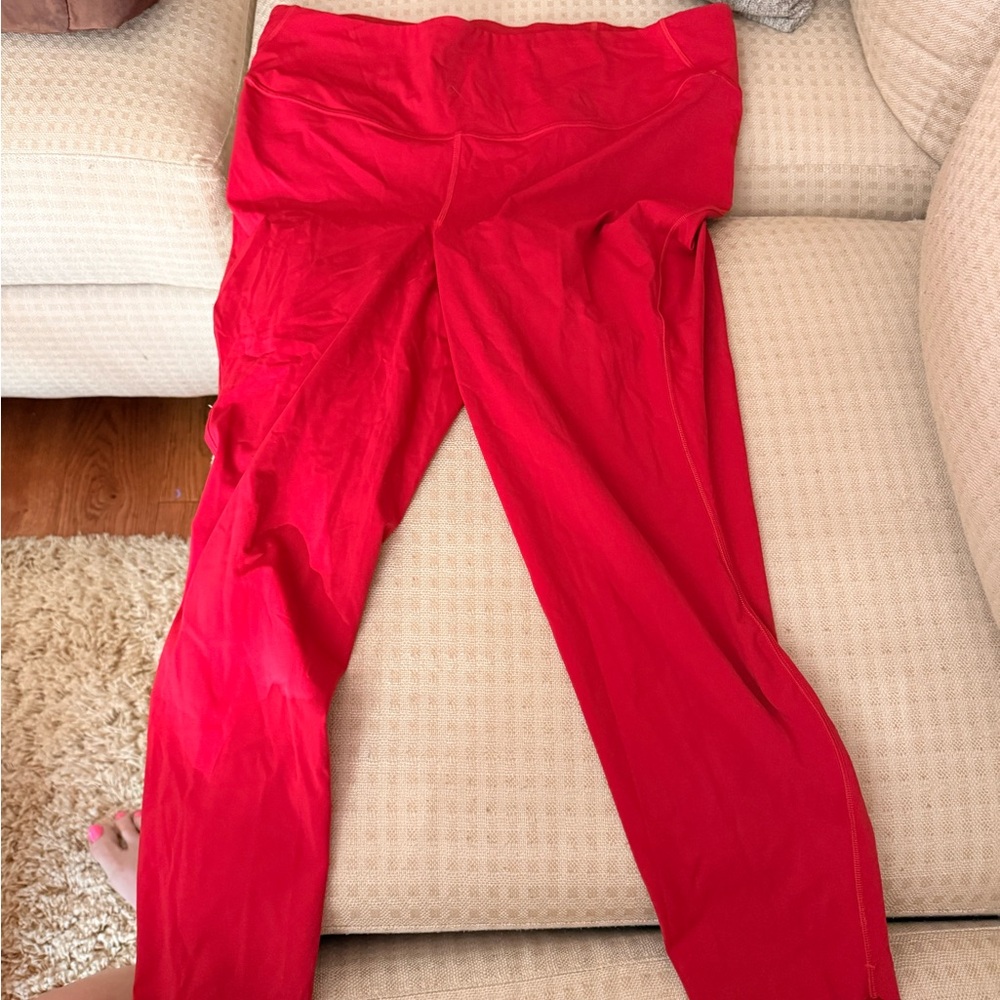 lululemon athletica Red Leggings